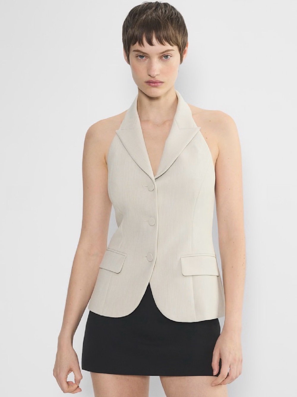 Babaton Demand Vest Beige Size 00